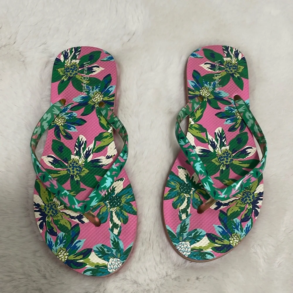 Vera Bradley Floral Flip Flops